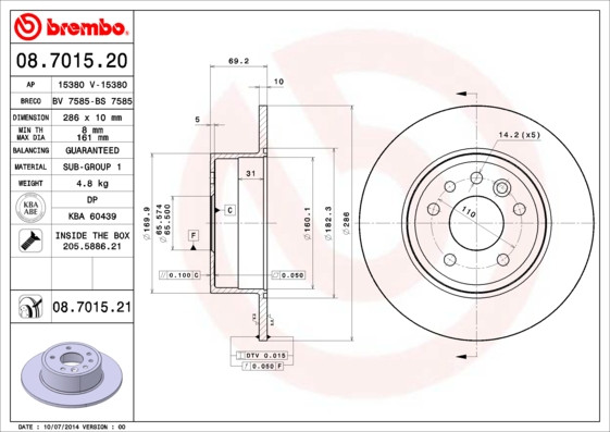BREMBO Bremsscheibe