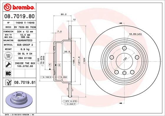 BREMBO Bremsscheibe