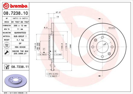 BREMBO Bremsscheibe