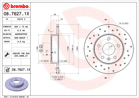 BREMBO Bremsscheibe