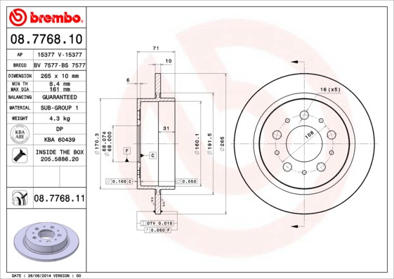 BREMBO Bremsscheibe