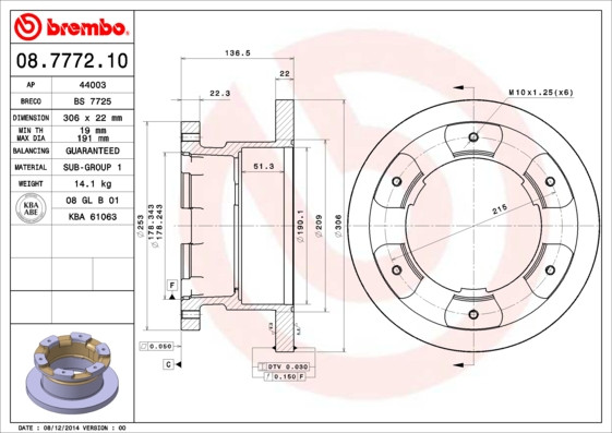 BREMBO Bremsscheibe