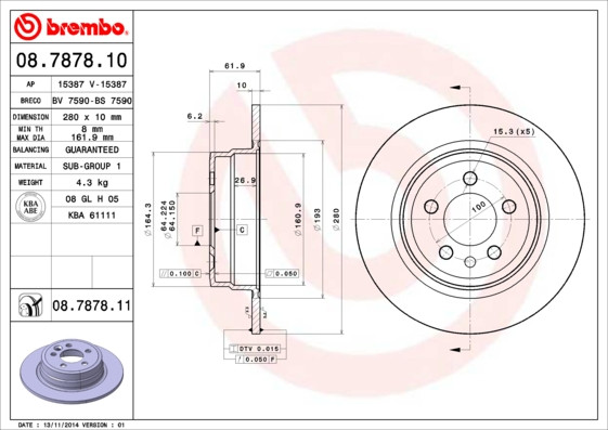 BREMBO Bremsscheibe