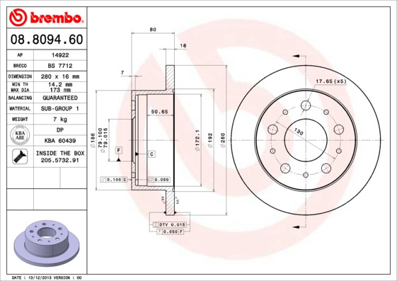BREMBO Bremsscheibe