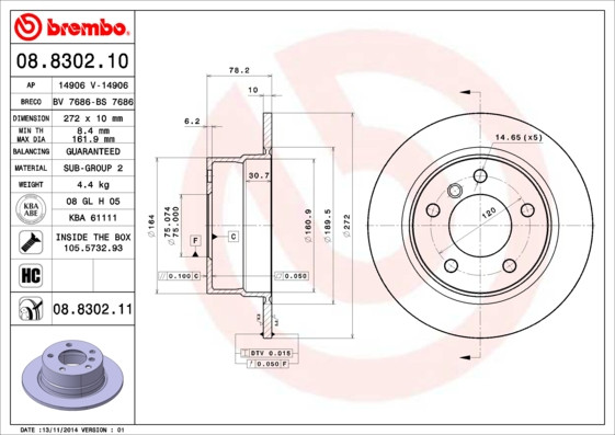 BREMBO Bremsscheibe