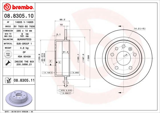 BREMBO Bremsscheibe
