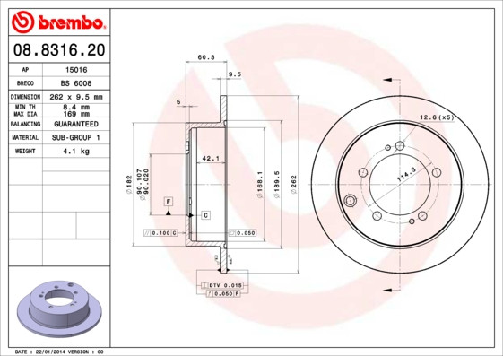 BREMBO Bremsscheibe