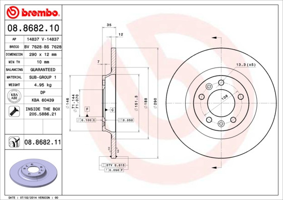 BREMBO Bremsscheibe