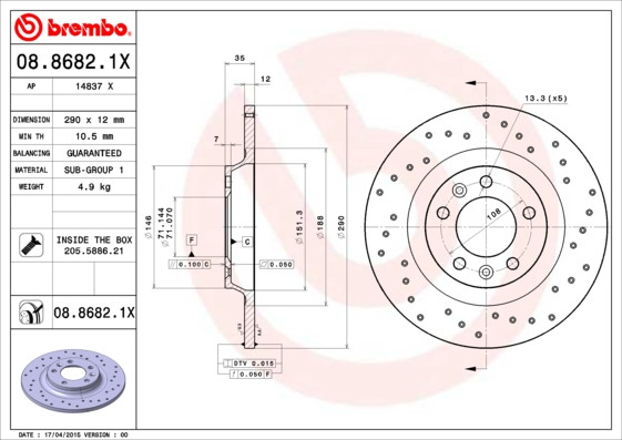 BREMBO Bremsscheibe
