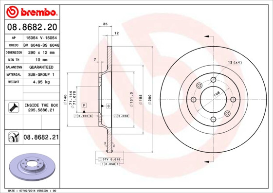 BREMBO Bremsscheibe