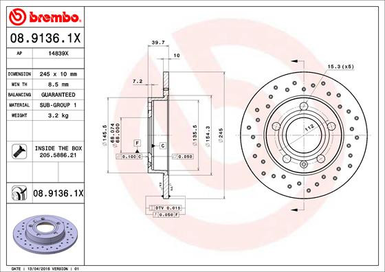 BREMBO Bremsscheibe