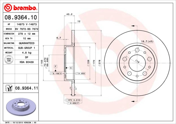 BREMBO Bremsscheibe