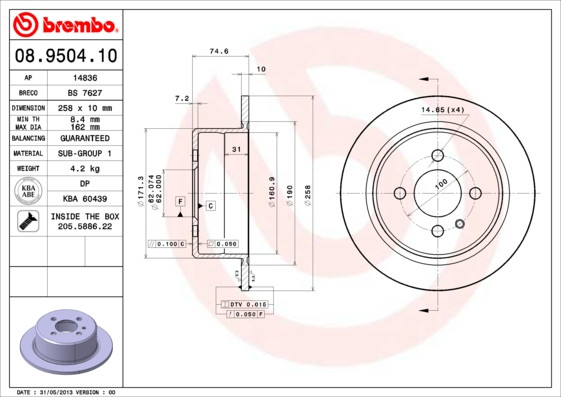 BREMBO Bremsscheibe