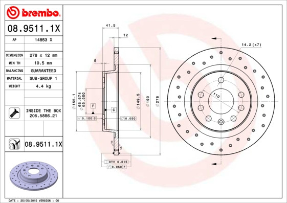 BREMBO Bremsscheibe