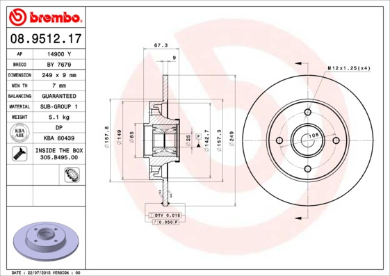 BREMBO Bremsscheibe