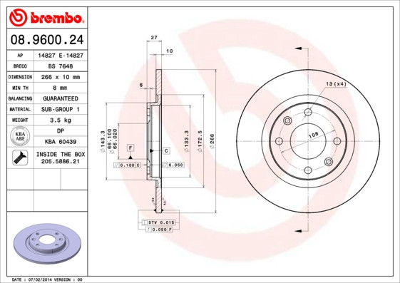 BREMBO Bremsscheibe