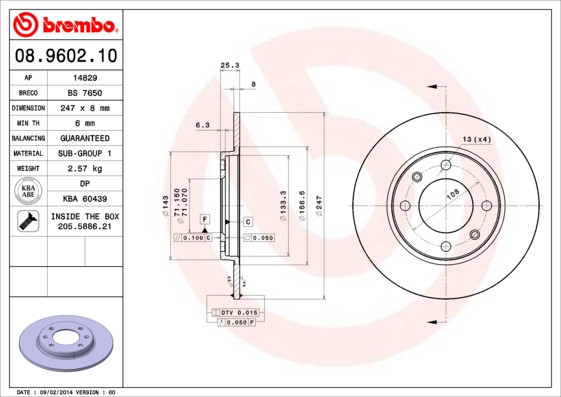 BREMBO Bremsscheibe