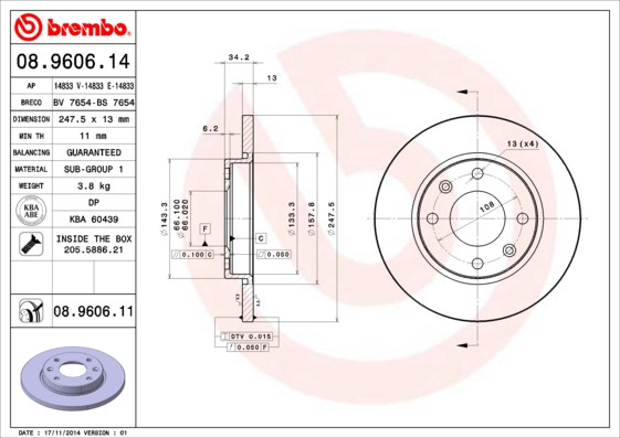 BREMBO Bremsscheibe