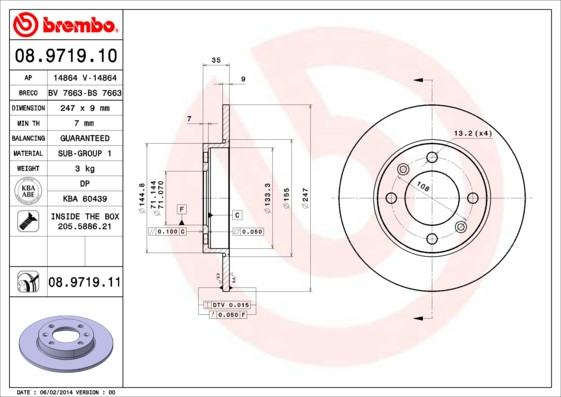 BREMBO Bremsscheibe