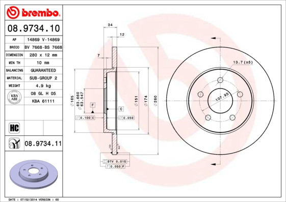 BREMBO Bremsscheibe
