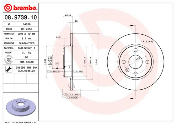 BREMBO Bremsscheibe