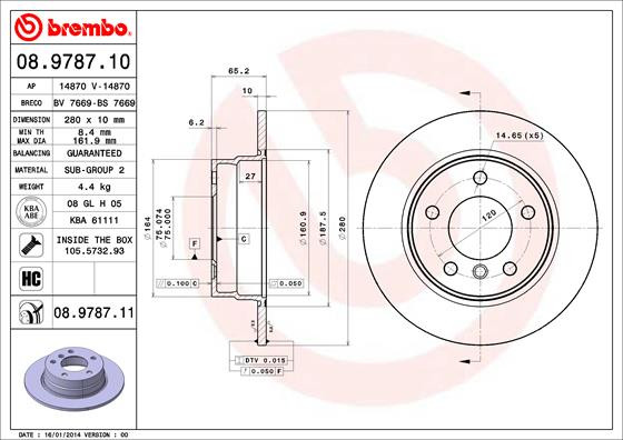 BREMBO Bremsscheibe