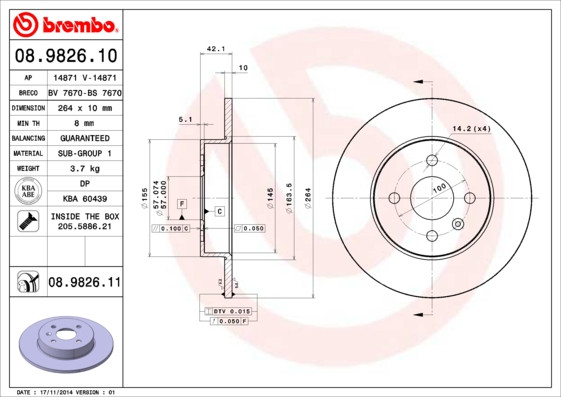 BREMBO Bremsscheibe