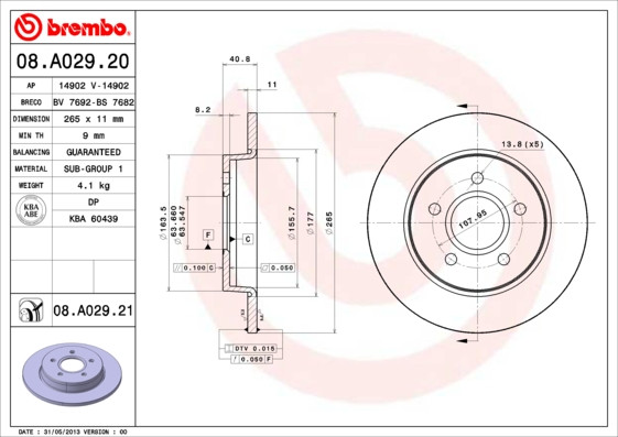 BREMBO Bremsscheibe BREMBO Bremsscheibe