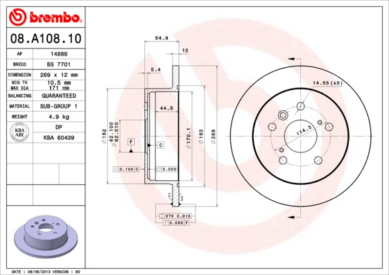 BREMBO Bremsscheibe