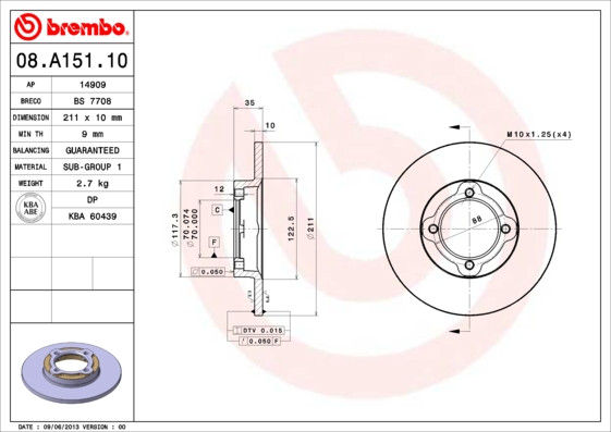 BREMBO Bremsscheibe