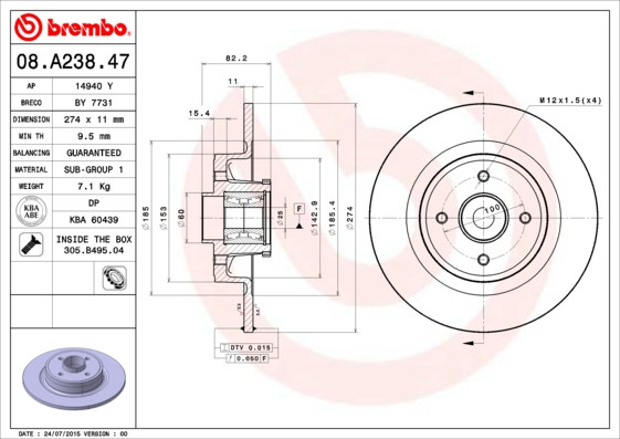 BREMBO Bremsscheibe