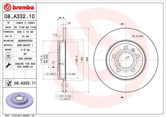 BREMBO Bremsscheibe