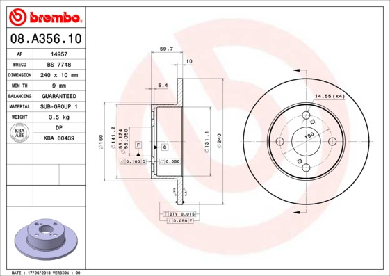 BREMBO Bremsscheibe