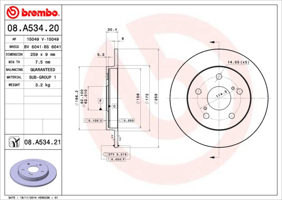 BREMBO Bremsscheibe