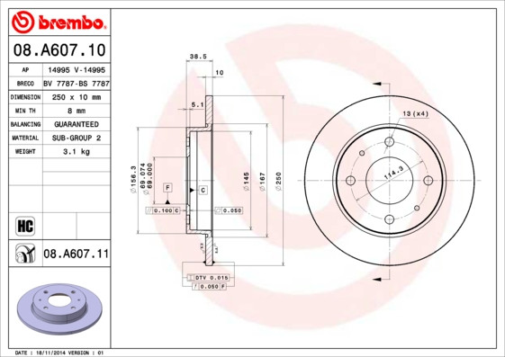 BREMBO Bremsscheibe