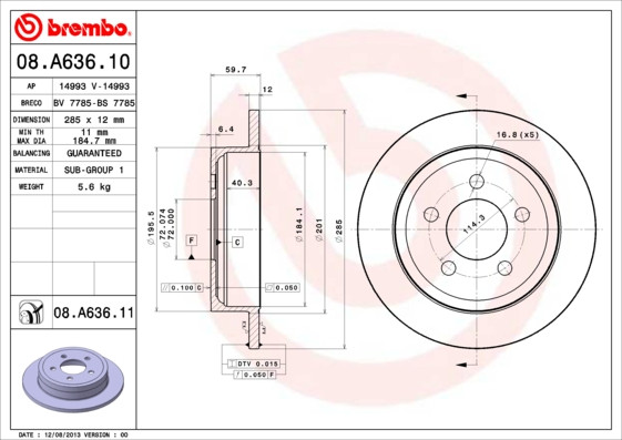 BREMBO Bremsscheibe