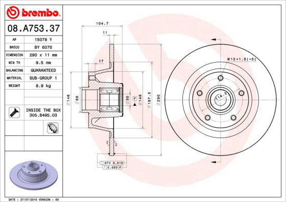 BREMBO Bremsscheibe