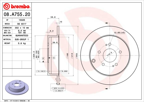 BREMBO Bremsscheibe
