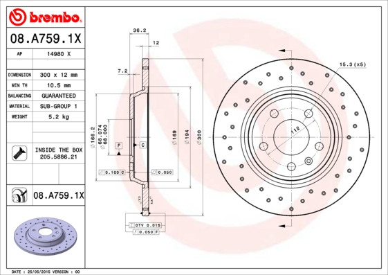 BREMBO Bremsscheibe