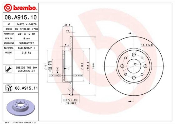 BREMBO Bremsscheibe