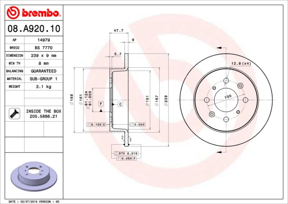 BREMBO Bremsscheibe