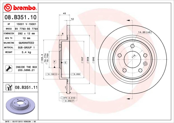 BREMBO Bremsscheibe