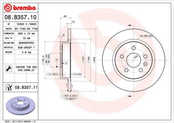 BREMBO Bremsscheibe