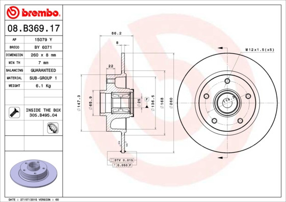 BREMBO Bremsscheibe