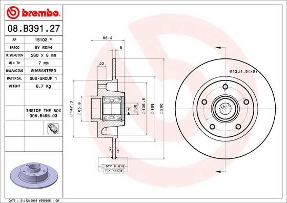 BREMBO Bremsscheibe
