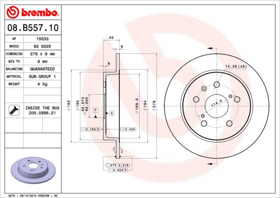 BREMBO Bremsscheibe