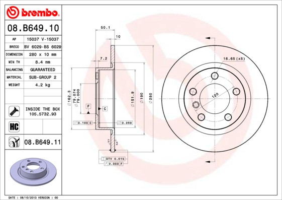 BREMBO Bremsscheibe