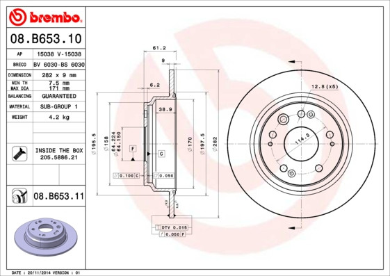 BREMBO Bremsscheibe