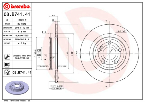 BREMBO Bremsscheibe