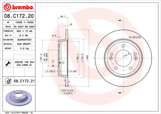 BREMBO Bremsscheibe